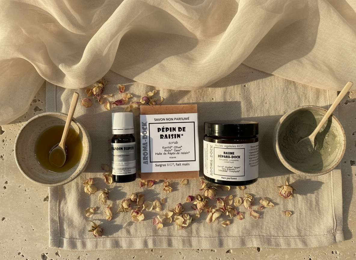 Cure Pieds Apaisants non parfumé Aroma-Dock coffret soin des pieds