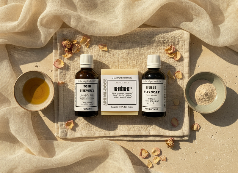 Cure Réparation Profonde Cheveux Très Abîmés & Fourchus Aroma-Dock coffret réparateur
