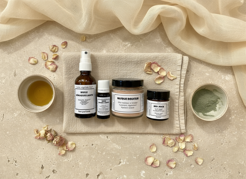 Rituel Féminin Douceur & Éclat Naturel Aroma-Dock coffret soin visage