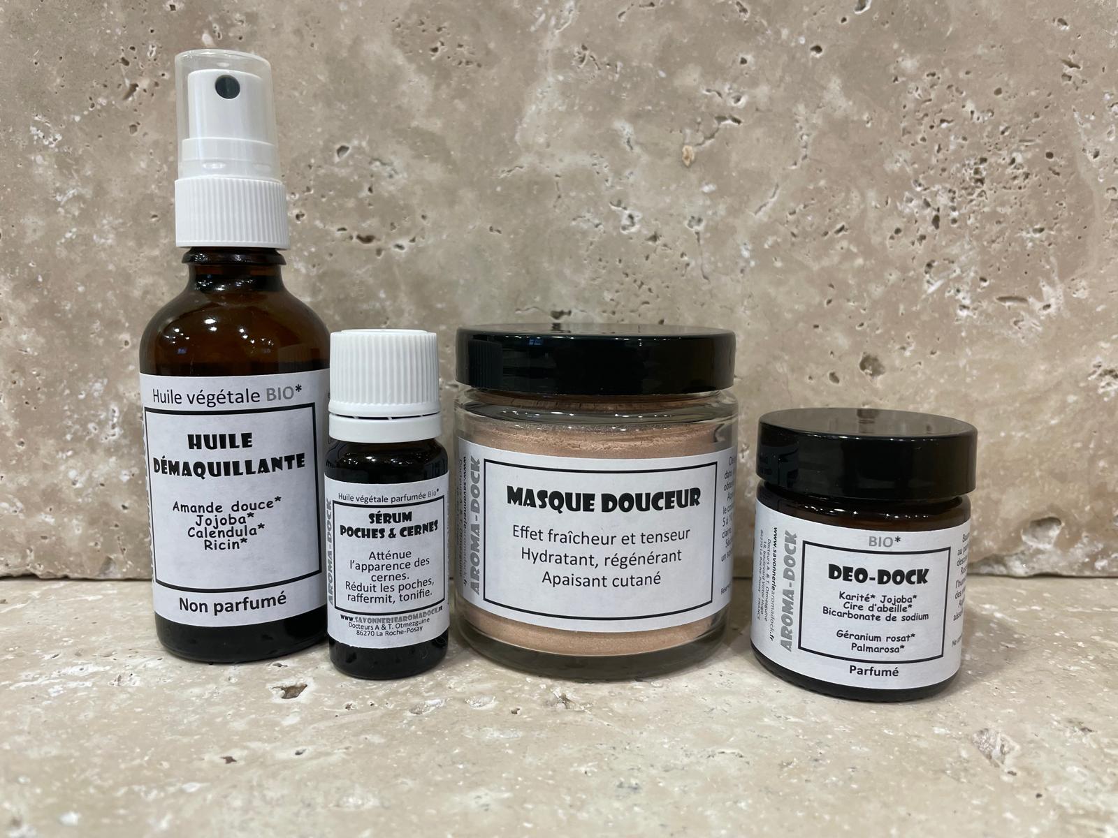 Rituel Féminin Aroma-Dock produits naturels pour routine visage