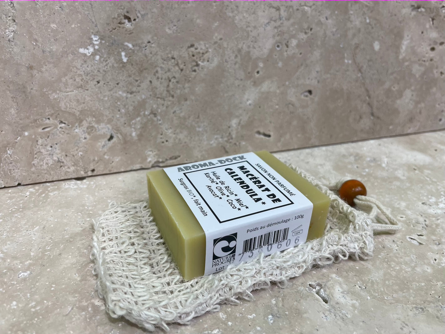 Sac à savon en tissu réutilisable pour savon solide zéro déchet