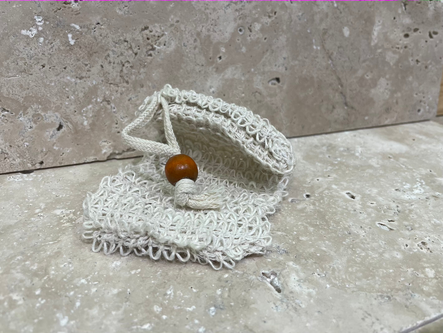 Sac à savon en tissu naturel Aroma-Dock exfoliant et écologique