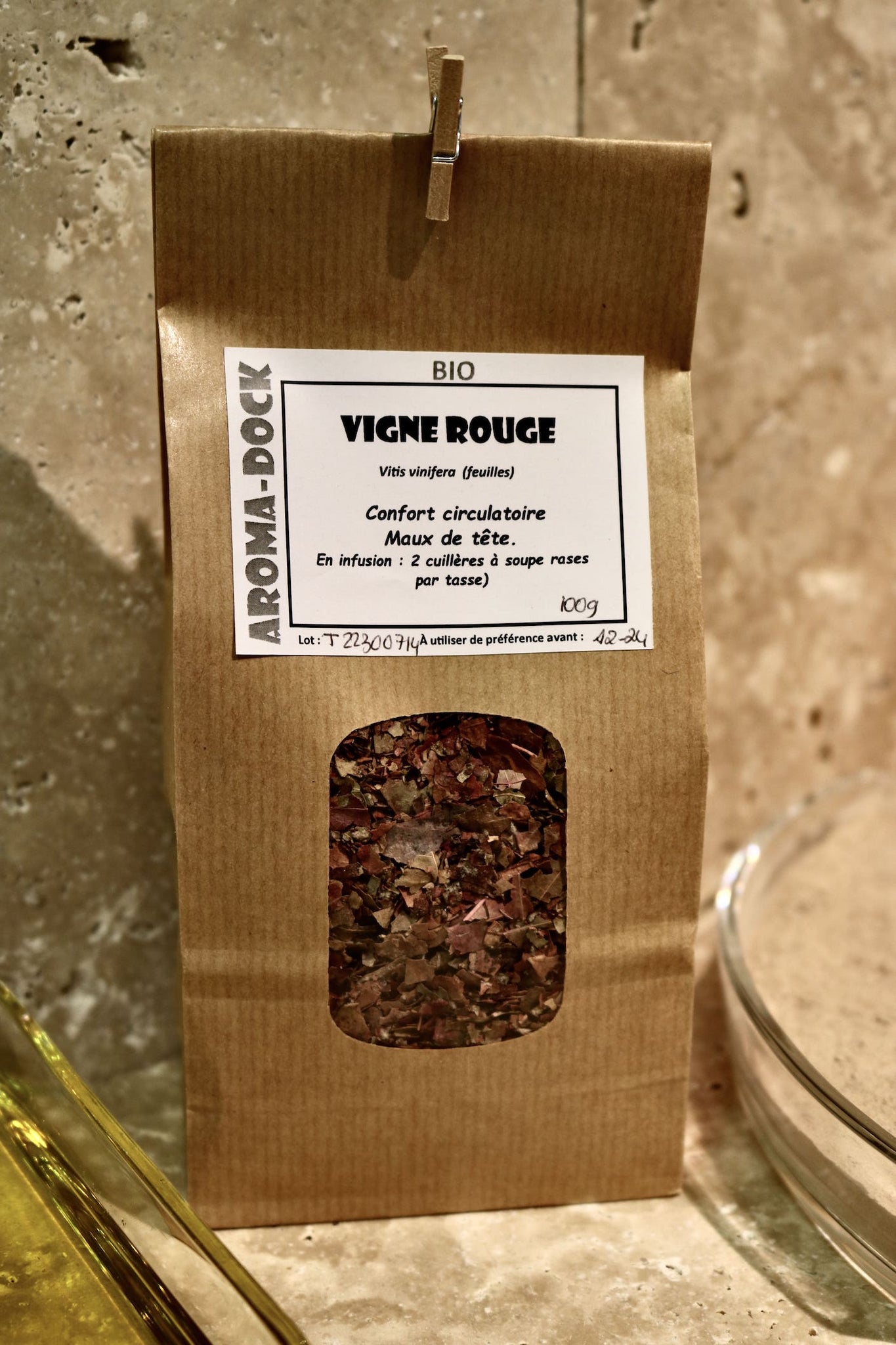 Infusion circulation vigne rouge - Tisane vigne rouge bio