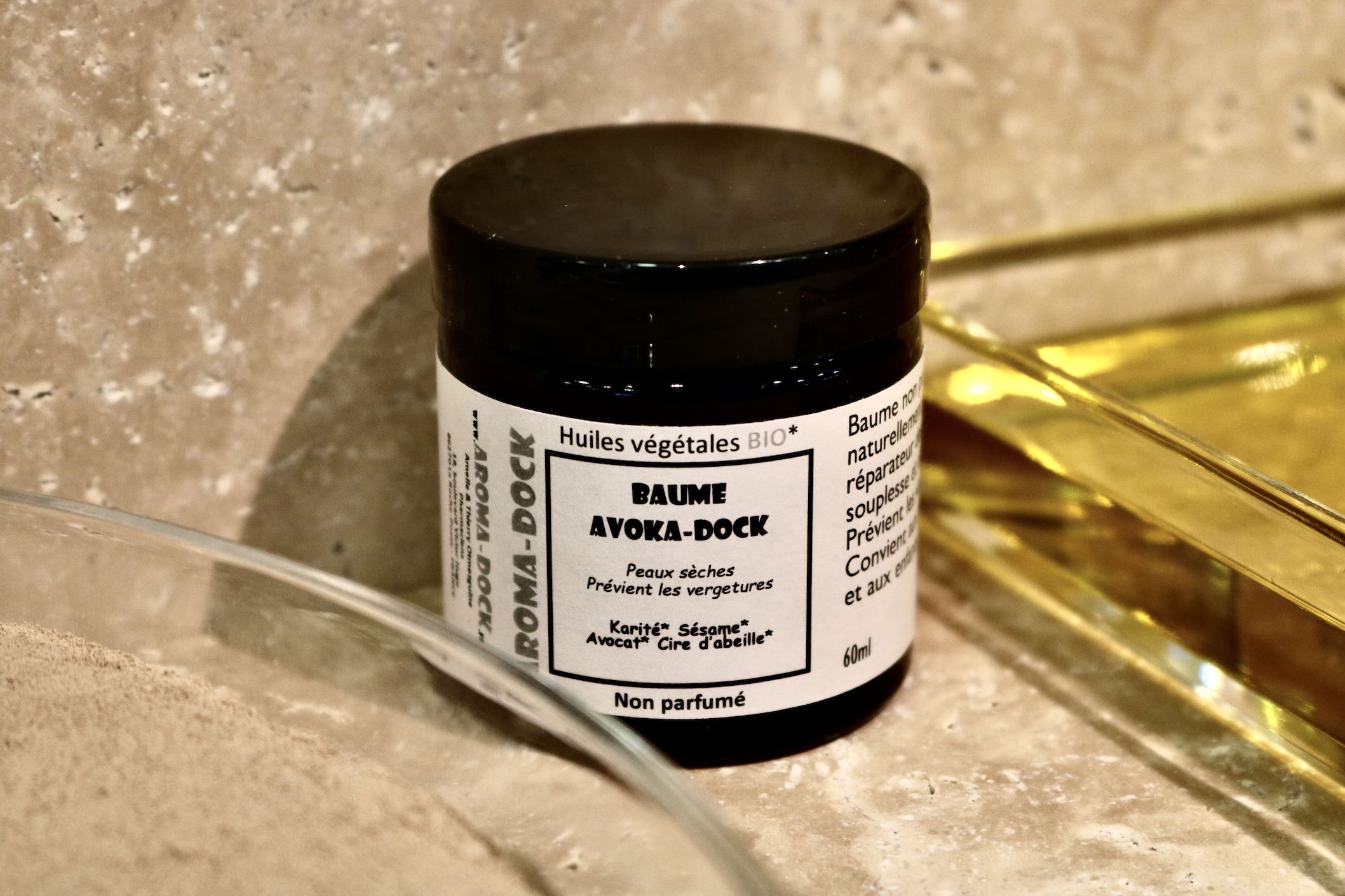 Baume Avoka-Dock non parfumé 60ml Aroma-Dock certifié Nature & Progrès