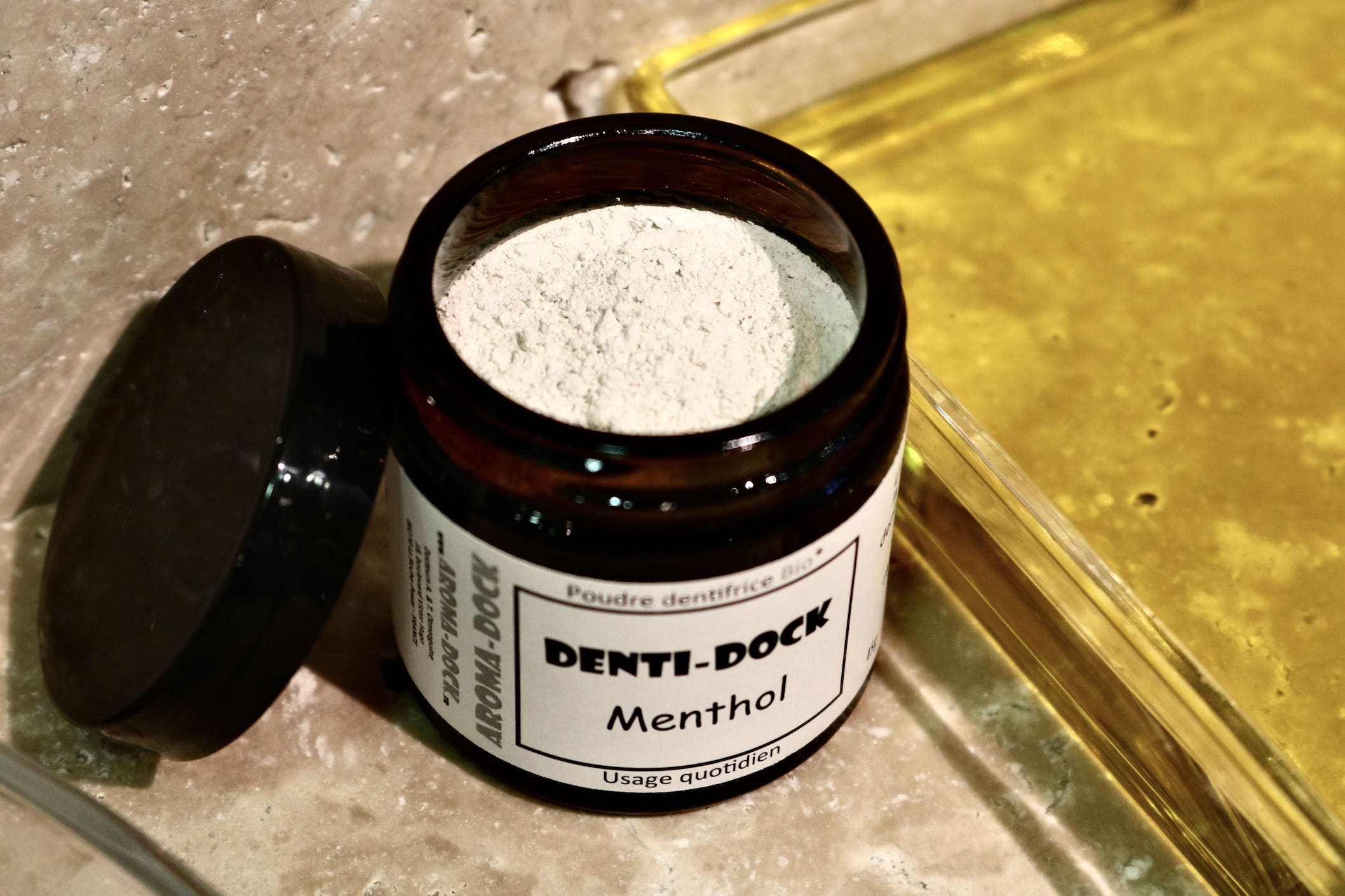 Dentifrice naturel en poudre Denti-Dock Menthol 45g zéro déchet