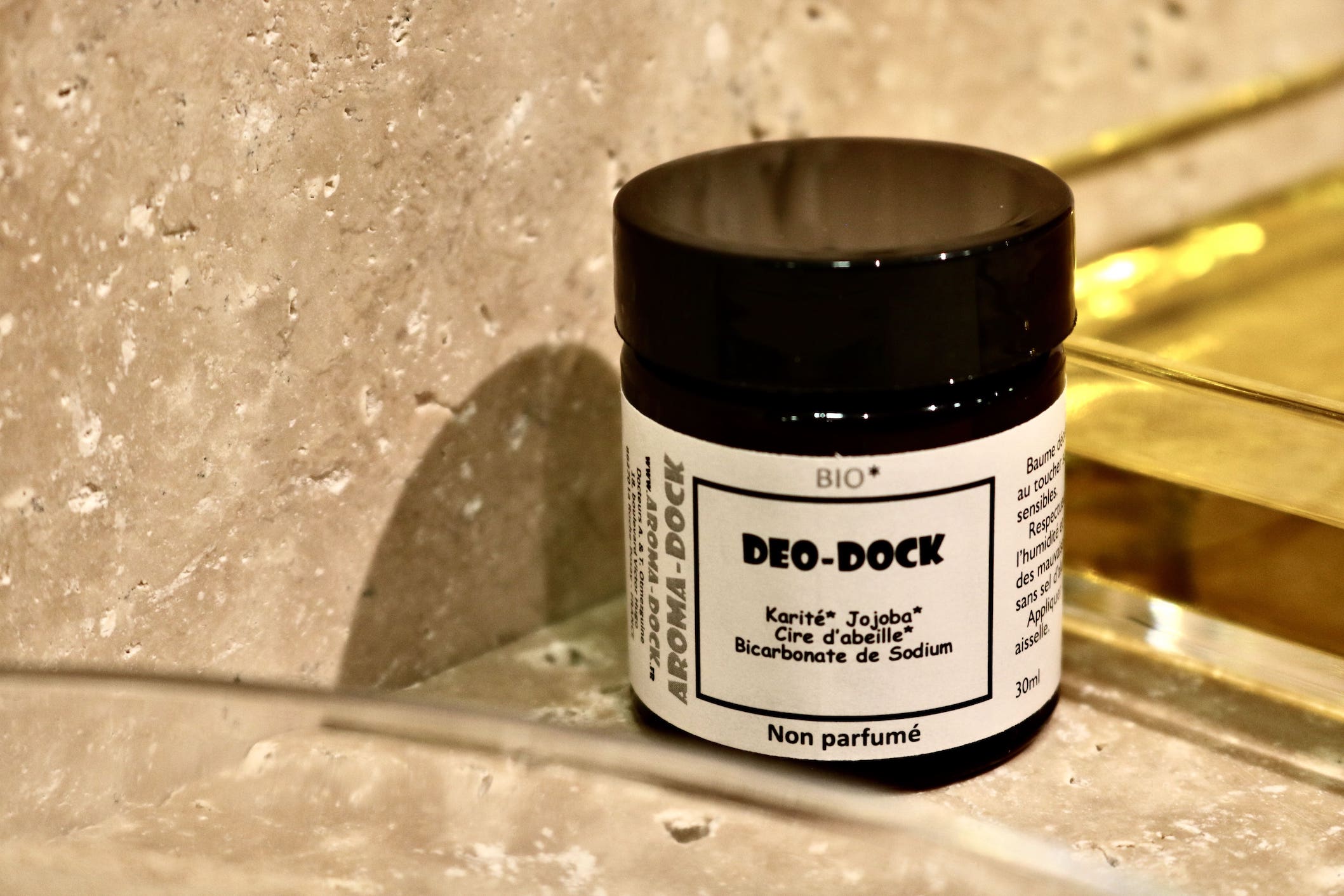 Déodorant naturel Déo-Dock non parfumé 30ml Aroma-Dock peaux sensibles