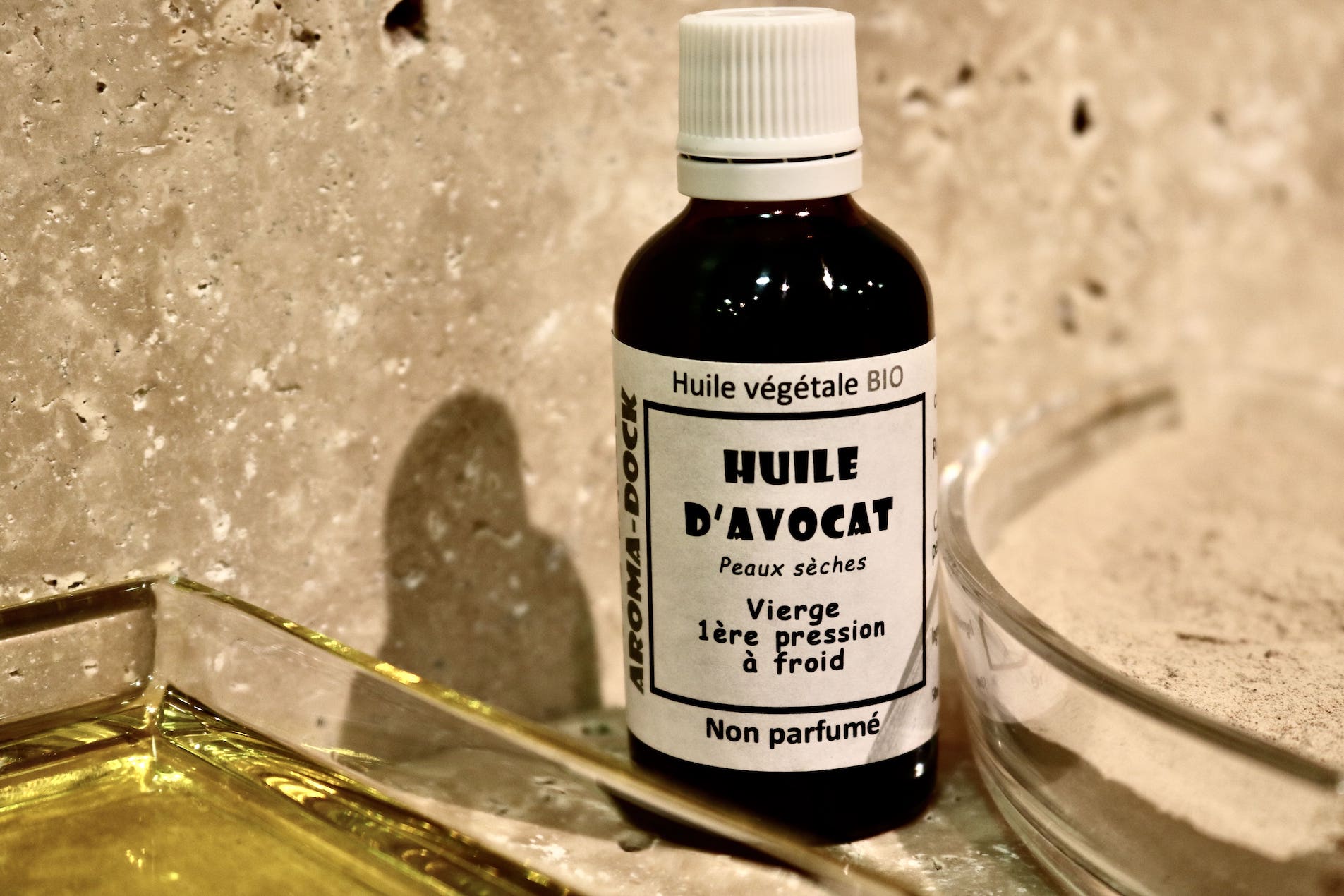 Huile végétale d'Avocat bio 55ml Aroma-Dock nourrissante et régénérante