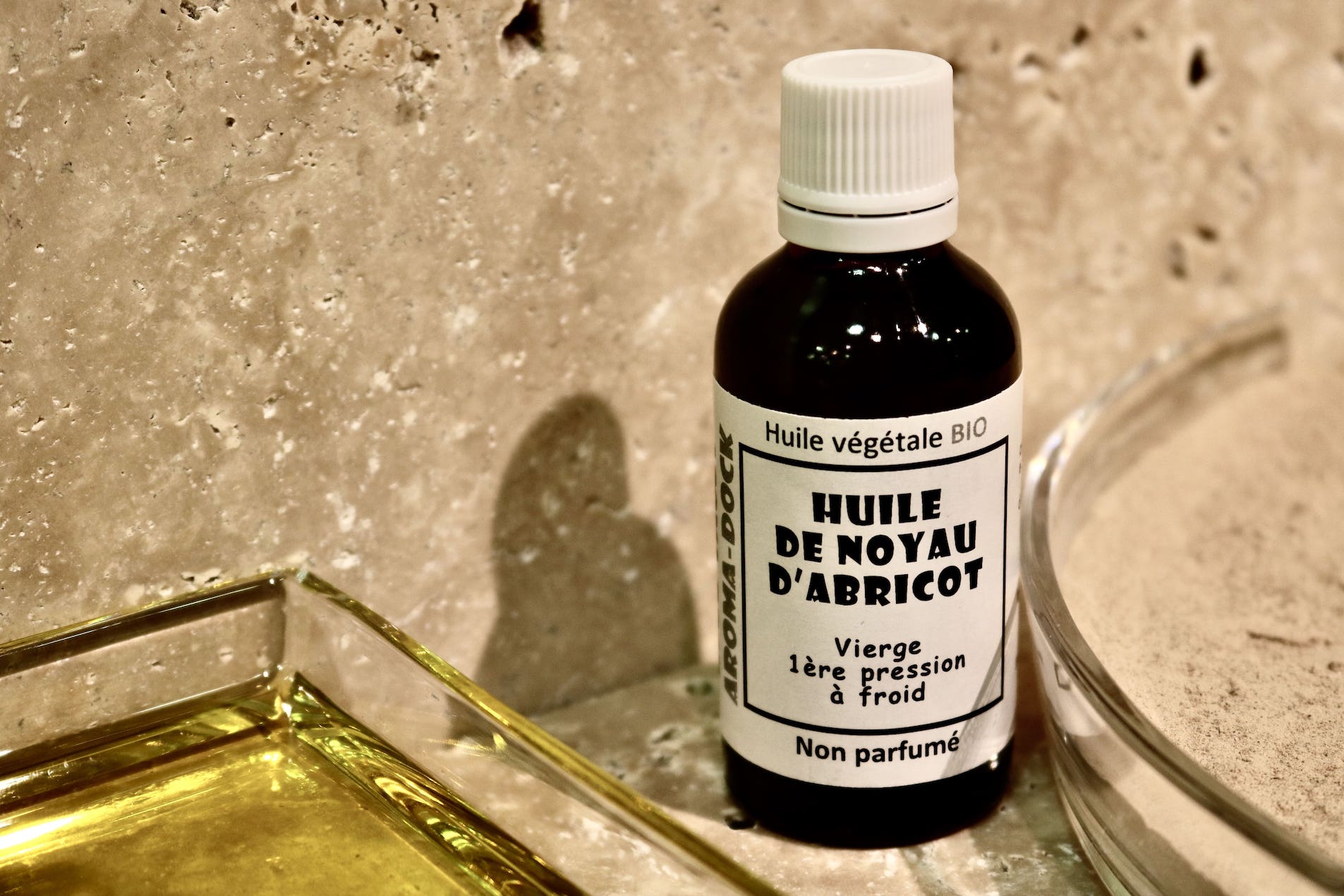 Huile végétale de Noyau d'Abricot bio 55ml Aroma-Dock nourrissante et revitalisante