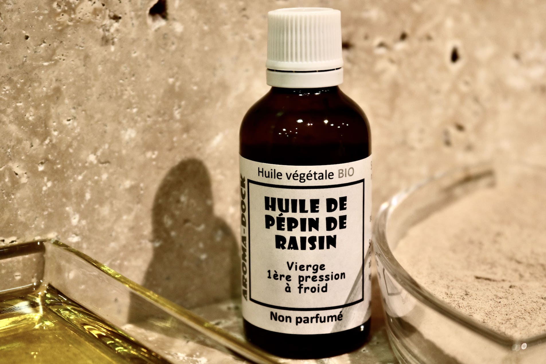 Huile végétale de Pépin de Raisin bio 55ml Aroma-Dock antioxydante et raffermissante