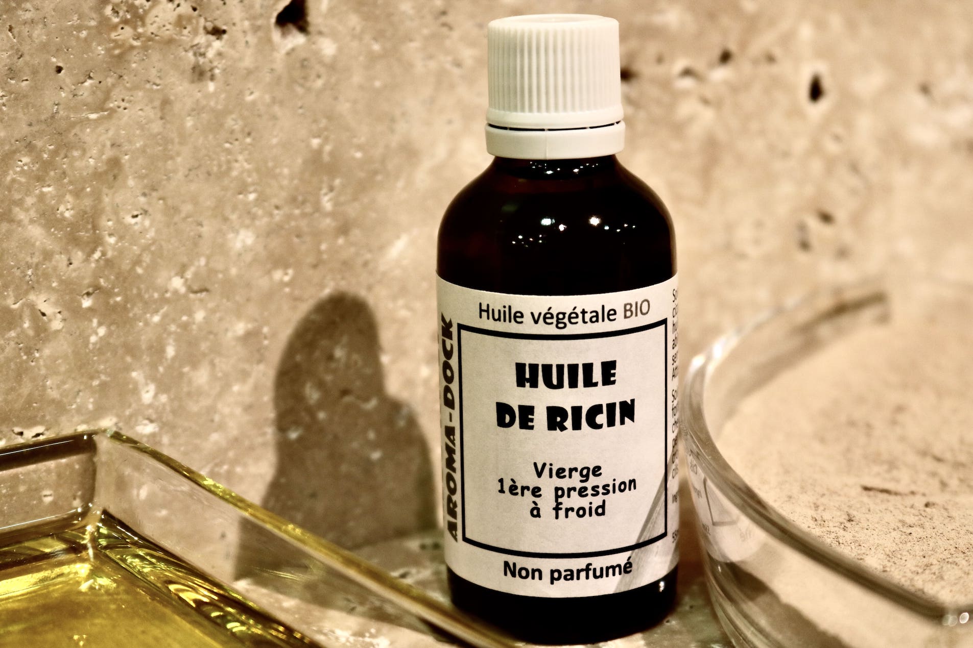 Huile végétale de Ricin bio 55ml Aroma-Dock fortifiante cheveux et ongles