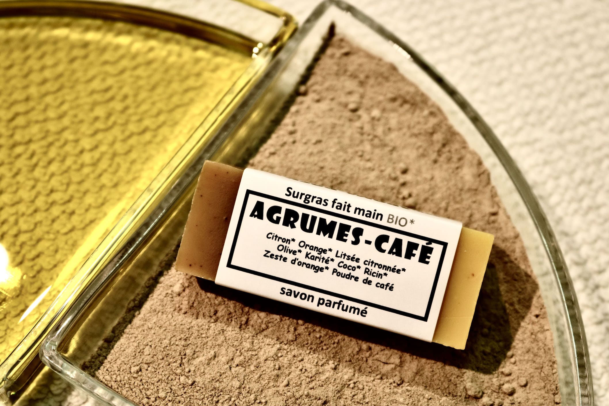 Savon naturel Agrume Café 50g saponifié à froid