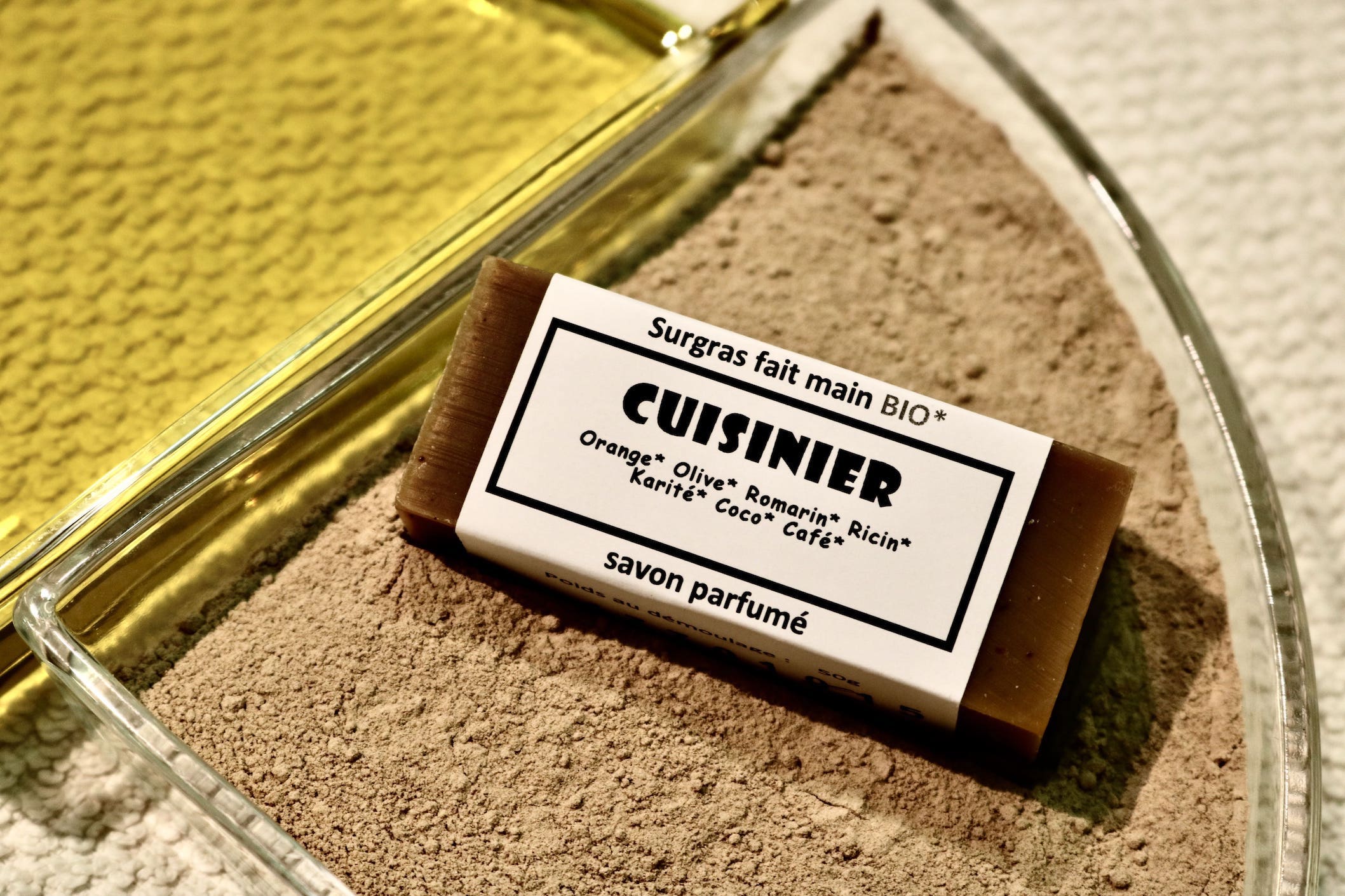 Savon naturel Cuisinier 50g aux huiles essentielles pour éliminer les odeurs