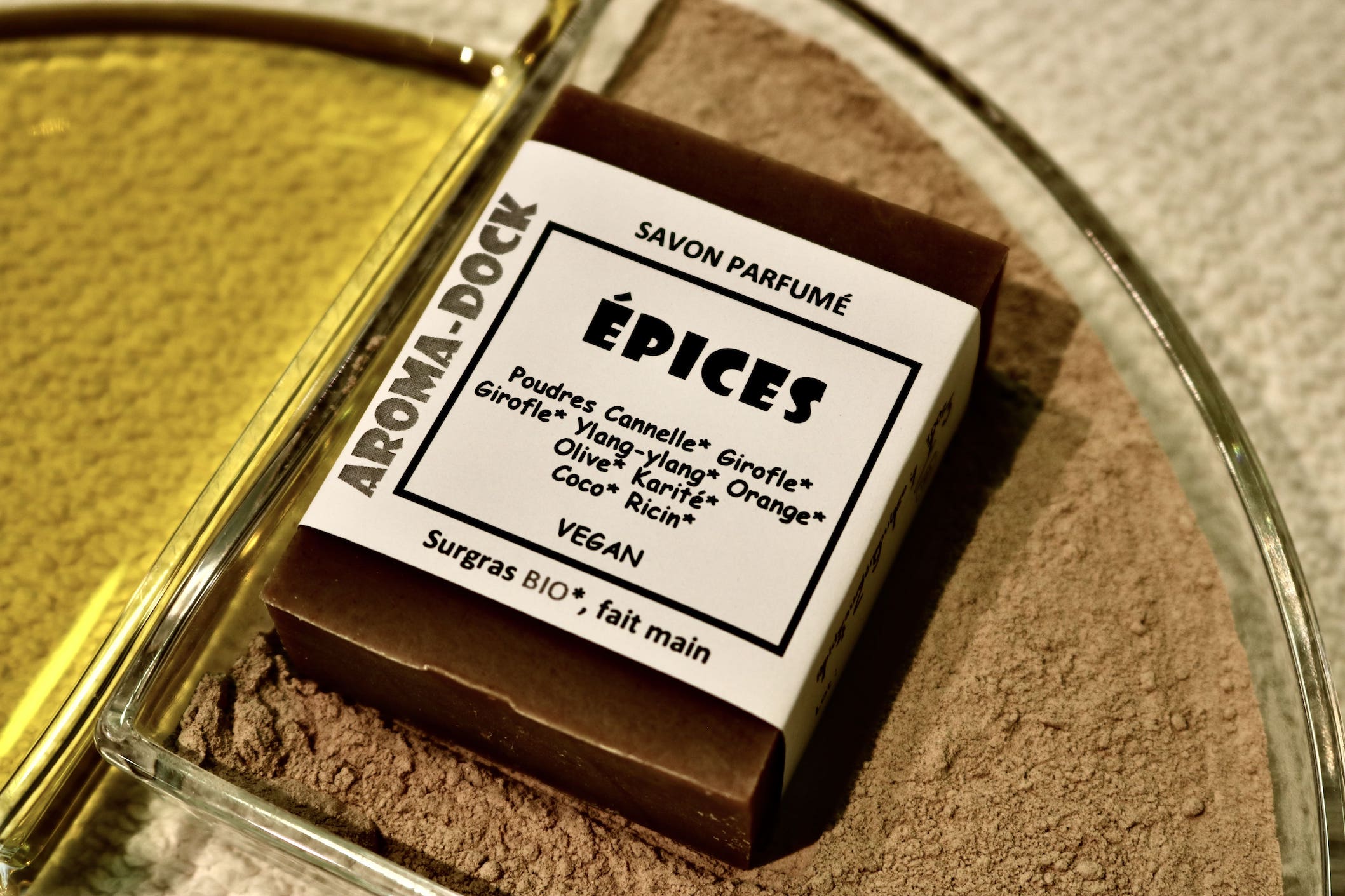 Savon artisanal Épices parfumé 100g Aroma-Dock certifié Nature & Progrès