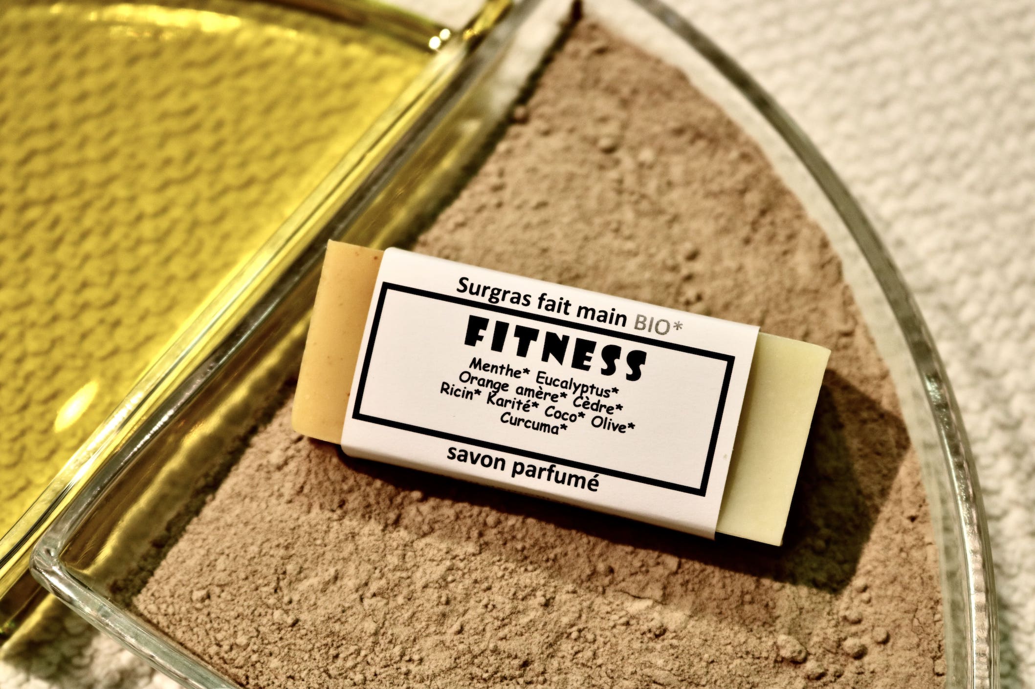 Savon naturel Fitness 50g aux huiles essentielles pour sportifs