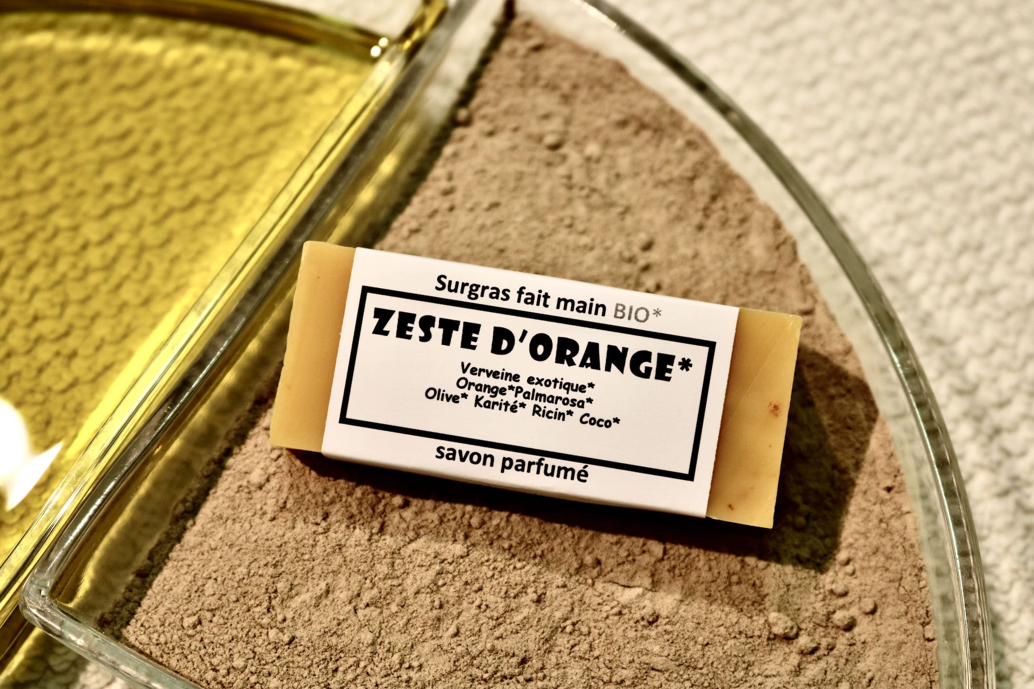 Savon naturel Zeste d'Orange 50g aux huiles essentielles d'agrumes